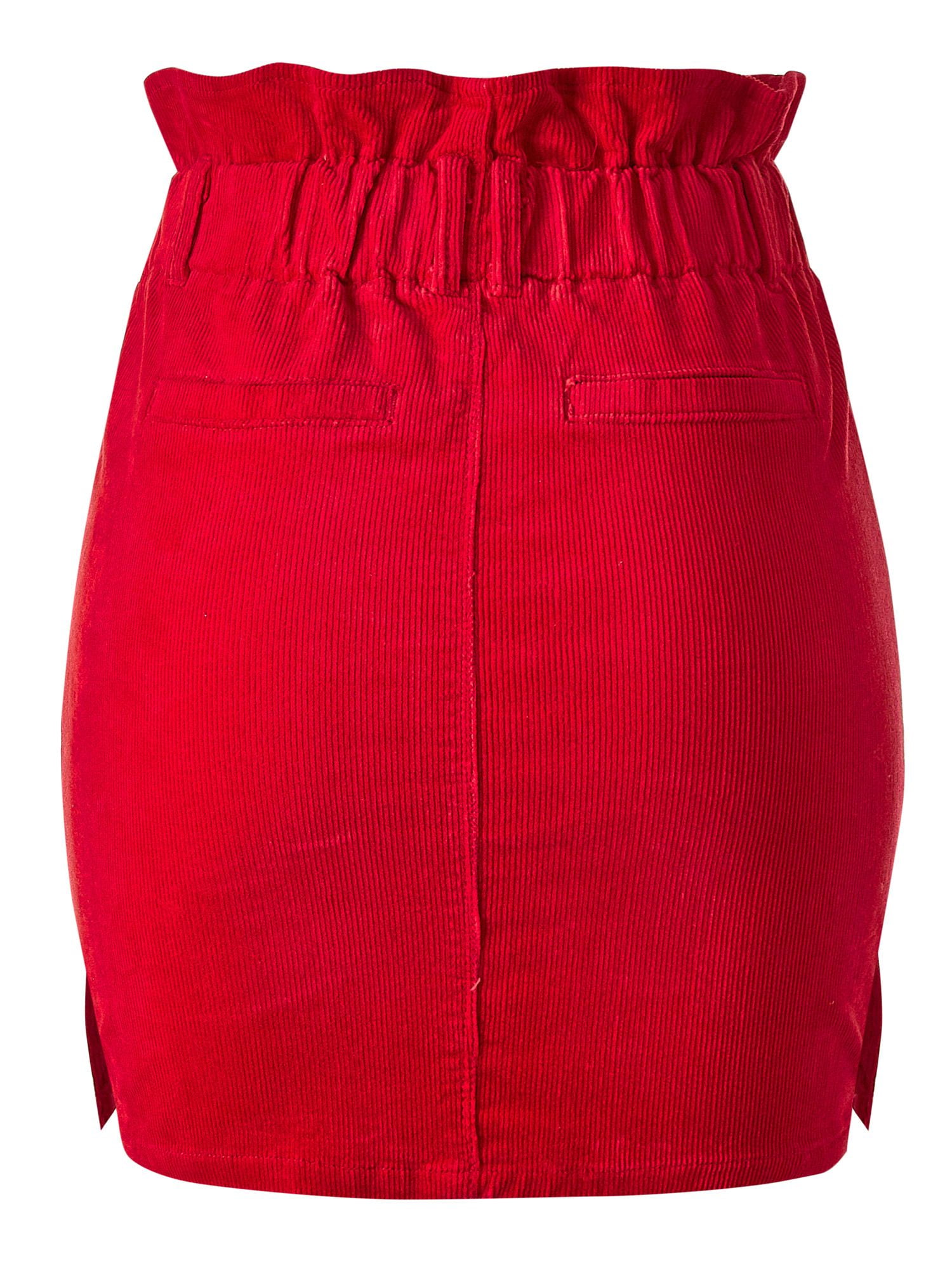 【THE MOZZ】formal corduroy skirt FashionMille Junior Miss Solid Cassic Corduroy High Waist