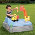 Little Tikes Big Digger Sandbox with Crane, Dump Truck, and Excavator