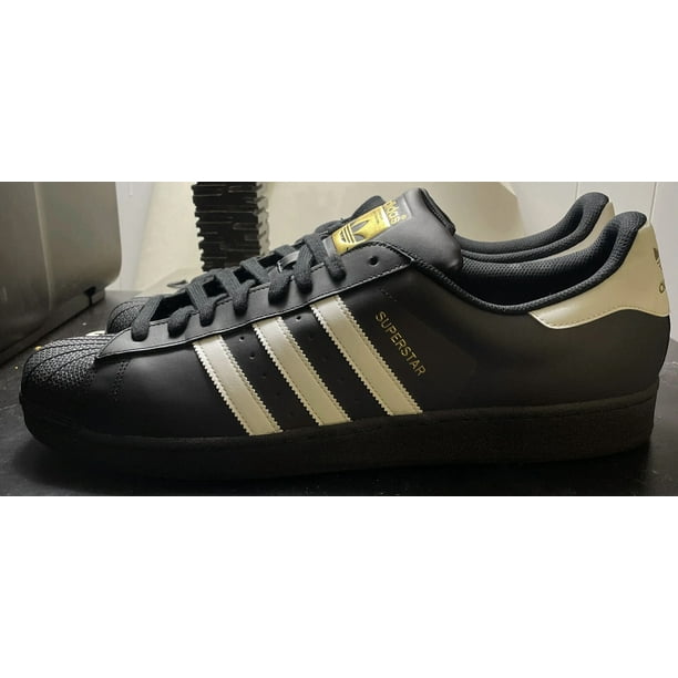 Adi - das Superstar Men's Casual Shoes Athletic Black Sneakers Shell Toe Sz 18