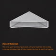 thumbnail image 4 of Uxcell 20Pack Corner Protectors 12x66mm Plastic Triangle Corner Guards Cushion, White, 4 of 6