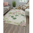 thumbnail image 2 of Rugs America Hanna VA40A Rose Garden Cream Floral Transitional Beige Area Rug, 8'x10', 2 of 10