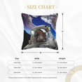 thumbnail image 4 of Bingfone Decorative Pillow Covers 16"X16" Astronaut In Outer Space Couch Pillow Cases Modern Farmhouse Covers For Couch Sofa Bed, 4 of 9