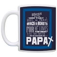 thumbnail image 2 of ThisWear Grandpa Poem To All that Matter Known as Papa Religious 11 ounce 2 Pack Coffee Mugs Blue, 2 of 4