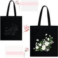 thumbnail image 4 of Canvas Tote Bag Embroidery Kit for Beginners, Arts and DIY Crafts Kits for Adults, Include Instructions Embroidery Bag Hoops Threads and Tools, 4 of 7