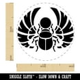 thumbnail image 2 of Egyptian Winged Scarab Beetle Pharaoh Mummy Amulet Insect Bug Self-Inking Rubber Stamp Ink Stamper - Red Ink - Medium 1 Inch, 2 of 7