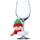 thumbnail image 2 of RV 12 nuevas fundas navideñas para copas de vino Papá Noel Muñeco de nieve Reno Decoración navideña para portavasos de menos de 6,5 cm de diámetro (copas de vino no incluidas, solo funda para vino) brillar Electrónica, 2 of 5