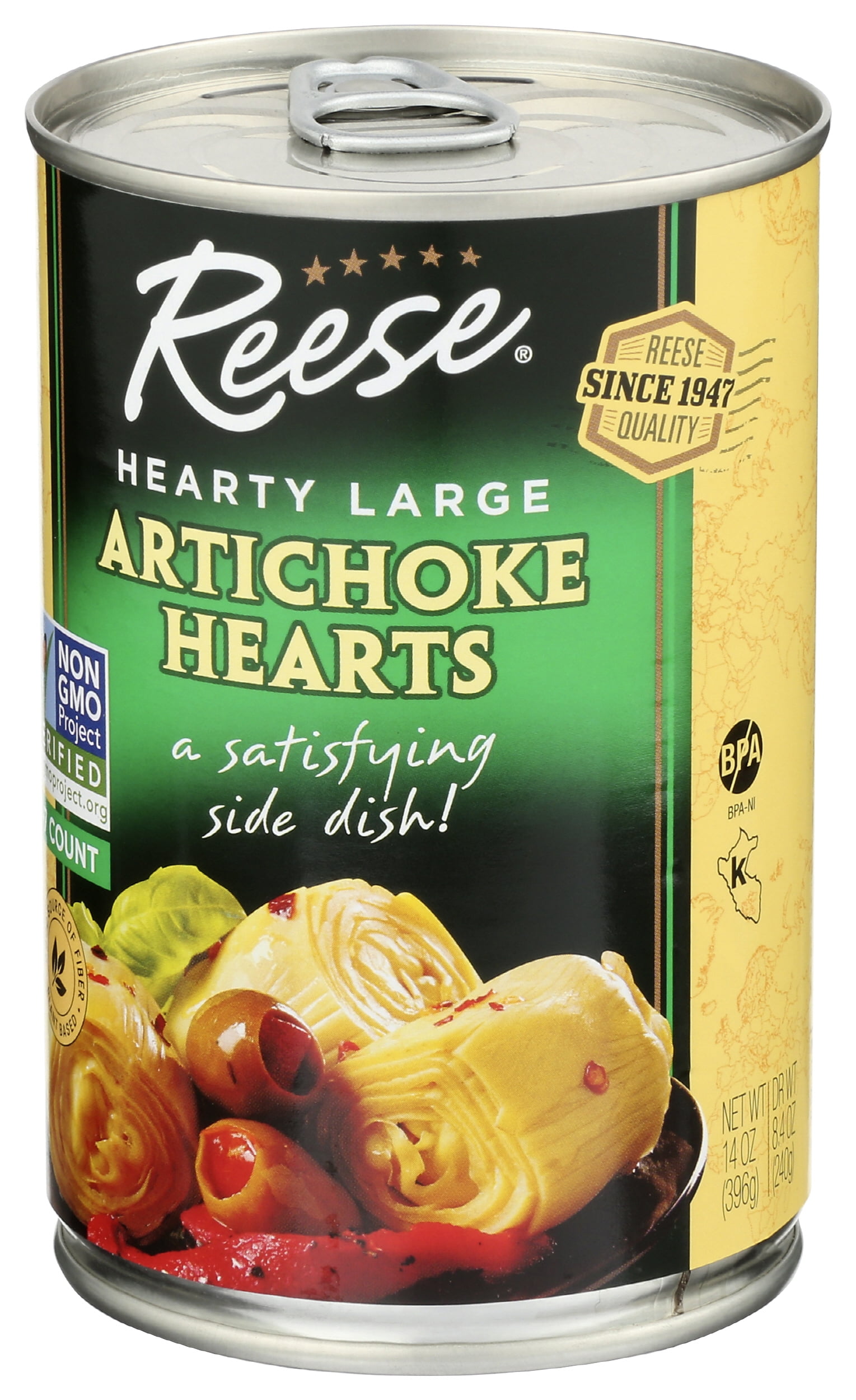 Pack of 12, Reese Hearty Large Artichoke Hearts, 14 oz