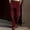 Red, variant on Dpytoraw Men's Relaxed Fit Corduroy Dress Pants Straight Leg Business Casual Trousers Black L