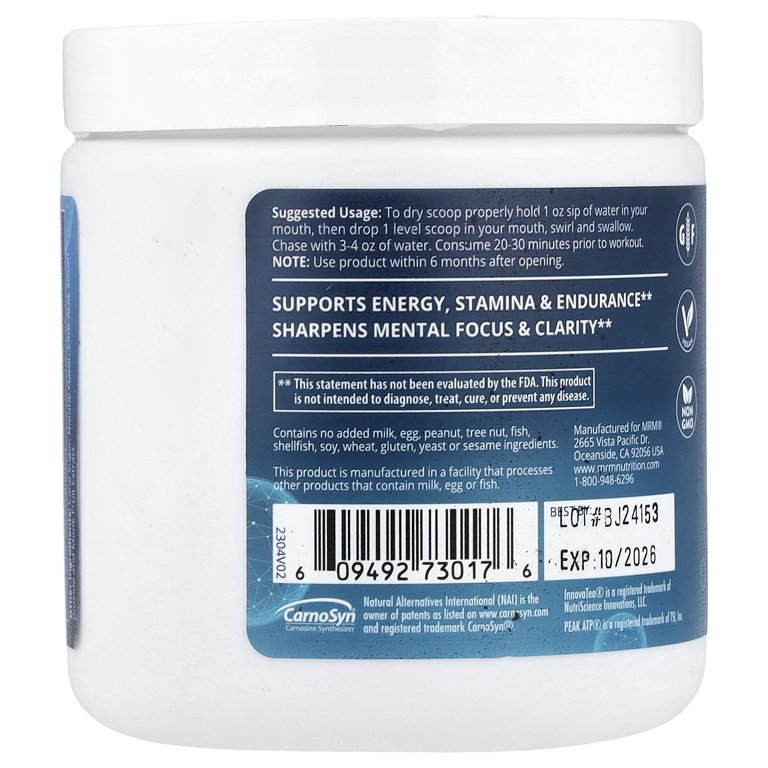 MRM (Metabolic Response Modifiers) Dry Scoop Driven Pre WorkOut Sour Berry  100g (3.53 oz) Powder - Walmart.com