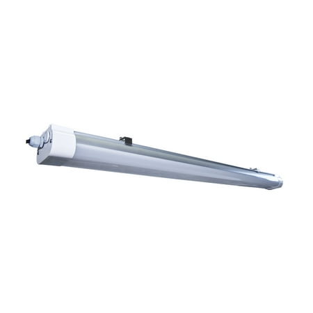 

Satco (65-831) 40 Watts 4 Ft. Led Tri-Proof Linear Fixture; Cct & Wattage Selectable; Ip65 And Ik08 Rated; 0-10V Dimming White And Gray Warm To Cool White 4 Led Tri-Proof Linear (1 Pack)