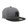thumbnail image 3 of Gorra New Era 59Fifty Nueva York Yankees Gris Tormenta y Negro Ajustada, 3 of 4