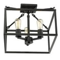 thumbnail image 6 of Golden Lighting Wesson 3-light Semi-Flush Mount in Matte Black, 6 of 6