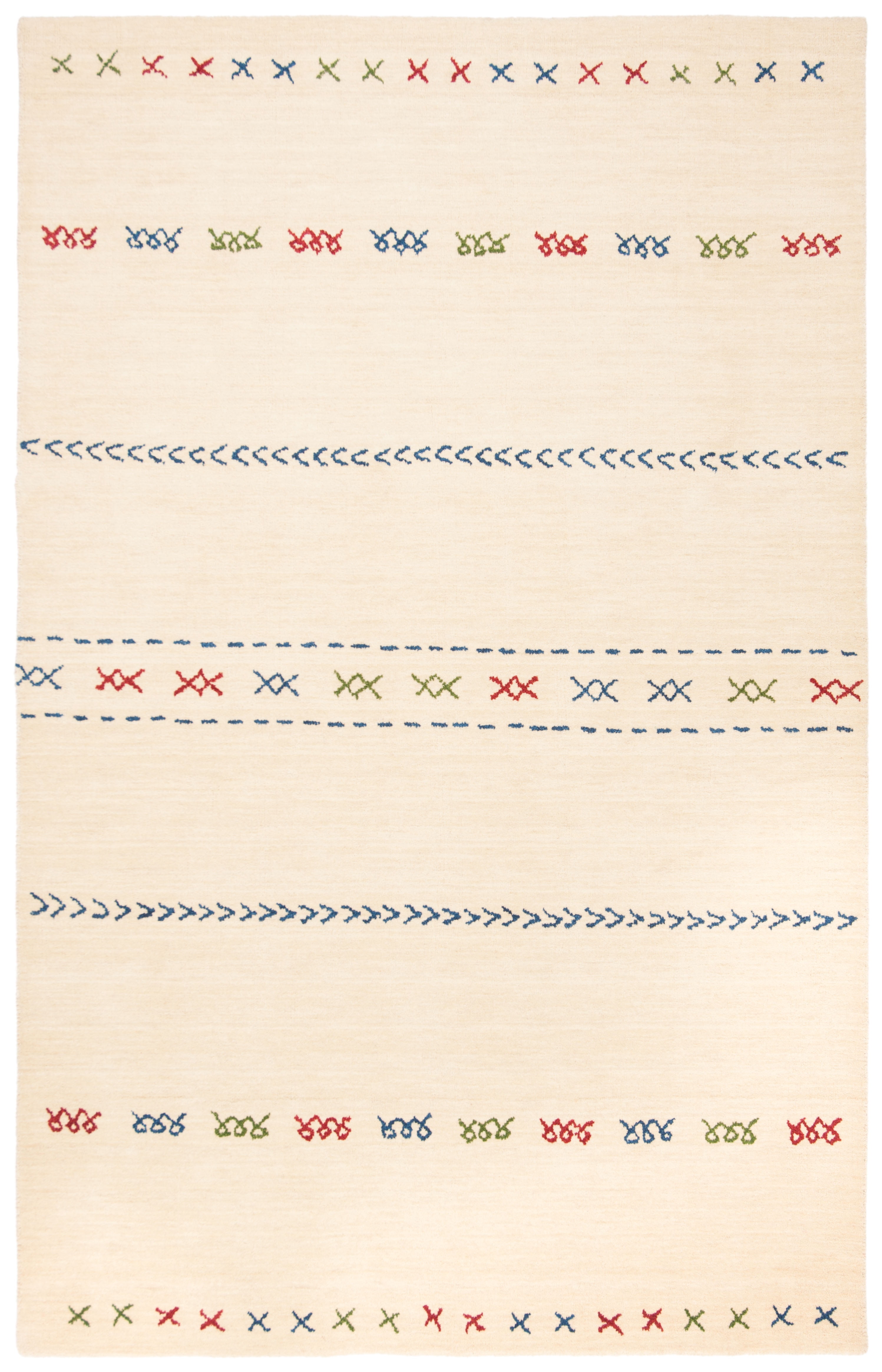 Safavieh Himalaya Winston Abstract Wool Area Rug, Cream, 4' x 6'