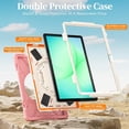 thumbnail image 3 of Funda para Samsung Galaxy Tab A11 Plus de 11 pulgadas (2025) y A9 Plus de 11 pulgadas (2023), funda protectora infantil a prueba de golpes con portalápices, correa de mano giratoria de 360 ​​grados, 3 of 9