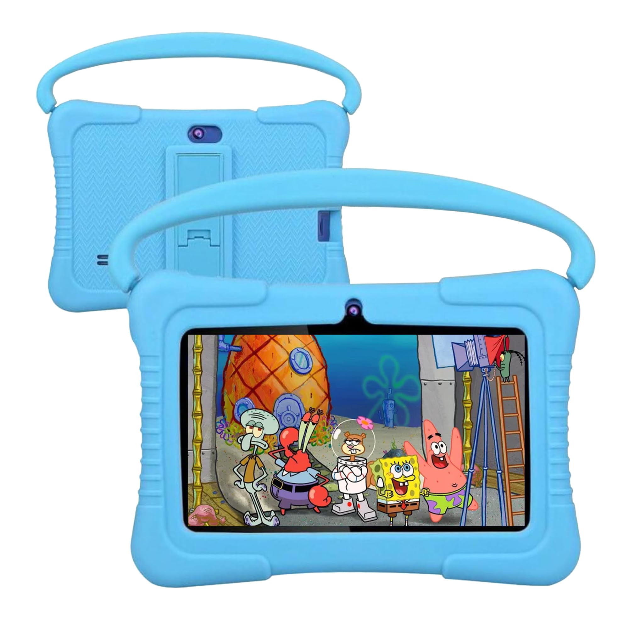 Kids Tablet, 7 inch Android Tablet for Kids 32GB Toddler Tablet with Bluetooth, WiFi, GMS, Parental Control, Dual Camera, Shockproof Case, Educational, Games