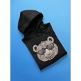 thumbnail image 3 of Line Pattern Panda Hoodie Women -Image by Shutterstock, Female XX-Large, 3 of 4