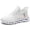 White, variant on Linenghs Men's fashionable breathable mesh spiral sole comfortable height increasing running shoes