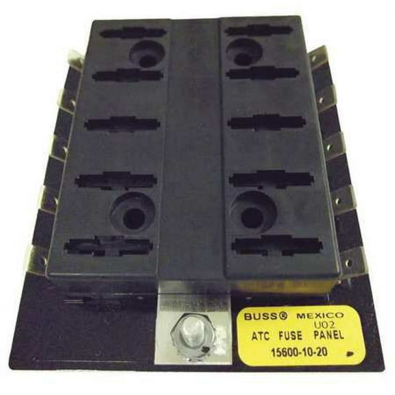 EATON BUSSMANN 15600-10-20 Fuse Block,Automotive,30A,10 Pole