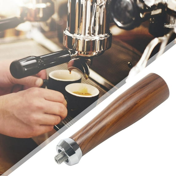 Handles M10 Coffee Bottomless Wooden Handle for Barista 147mm C