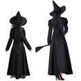thumbnail image 4 of Disfraz de Halloween del Mago de Oz puesta en escena cosplay para adultos disfraz de bruja negra cosplay para padres e hijos, 4 of 5