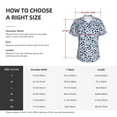 thumbnail image 4 of Yiaed Seaside Primary Color Print Women's T Shirt V-Neck Short Sleeve Shirt Casual Breathable Tee Summer Tops-X-Large, 4 of 5