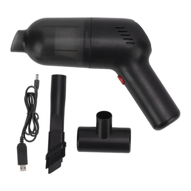 Handheld Vacuum Wireless Rechargeable Dual Filtration Regulable Speed Comfortable Handle Lightweight Dust Buster Black