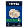 thumbnail image 4 of Brinks Passage Hall/Closet Classic Ball Style Doorknob, Satin Nickel Finish, 4 of 12