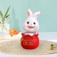 thumbnail image 2 of WLPZXP Chinese Resin Statues Figurine Sculpture, Tabletop Desk Decoration Car Dashboard White Safety, 2 of 6