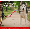 thumbnail image 5 of Bike Tow Leash Left-Hand Dog Bike Attachment Safe Cycling APA 5-Star (Red), 5 of 5