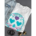 thumbnail image 3 of Love Skull T-Shirt Women -SPIdeals Designs, Female 5X-Large, 3 of 4