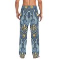 thumbnail image 4 of FORMRS Mens Pajama Pants with Pockets Cotton Sleepwear Lounge Bottoms Sizes S-2XL, Yellow Forest Pattern, 4 of 7