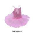 thumbnail image 2 of Robe de Ballet pour Filles Cosplay Fleur Cosplay Fleur Habillage Danse Sequins Sans Manches Vêtements de Gymnastique Costumes de Ballerine Sequins Roses L, 2 of 9