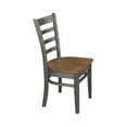 thumbnail image 5 of Emily Solid Wood Side Chair - Set of 2 Chairs in Hickory/Washed Coal, 5 of 10