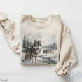 thumbnail image 3 of Vintage Wolf Sweatshirt | Winter Forest Wildlife Pullover, 3 of 8