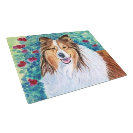 

Sheltie Glass Cutting Board - Large