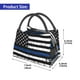 thumbnail image 2 of Fotbe Thin Blue Line Flag Bolsa Térmica Portátil con Estampado, Bolsa de Entrega de Alimentos Aislada, Bolsa Reutilizable de Gran Capacidad para Comidas y Supermercado, 2 of 6