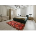 thumbnail image 5 of Ahgly Company Machine Washable Indoor Rectangle Traditional Tomato Red Area Rugs, 2' x 4', 5 of 7