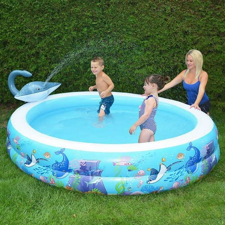 SunClub Kid’s Inflatable Stingray Spray Swimming Pool - Walmart.ca
