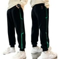 thumbnail image 7 of KYAIGUO Kids Spring Fall Sweatpants for Boys,Youth Jogger Pants Boys Fashion Comfortable Casual Plush Elastic Waist Trousers Big Boys Active Pants for 4-14T, 7 of 7