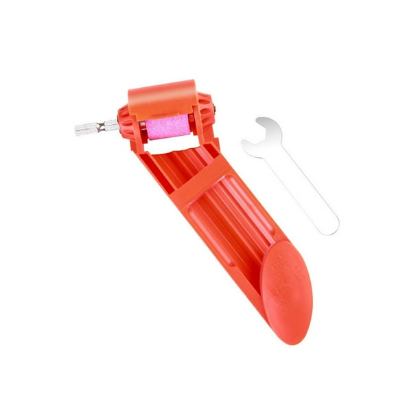 Bit Bit Grinder Afilador ahorro de mano de obra portátilPaso Bit Bit Griling Ángulo Ángulo Polaco Mini Afilador Portable Afilado Construcción Plástico Molinillo Molinillo Mano Naranja Jumpingount TO001105-02