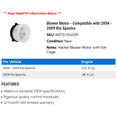thumbnail image 2 of Blower Motor - Compatible with 2004 - 2009 Kia Spectra 2005 2006 2007 2008, 2 of 2