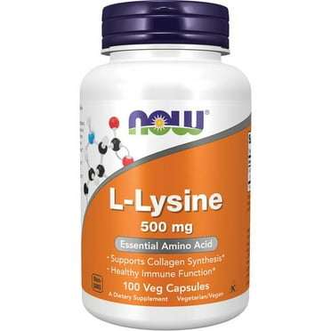 NOW Foods L-Lysine 500 mg 100 Veg Caps
