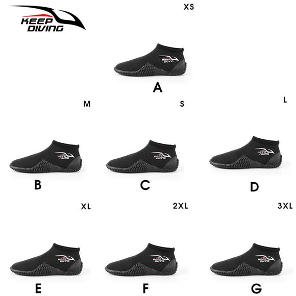 Maoww KEEP DIVING Dive Shoes for Adults 4MM Neoprene Anti- for slip Wading Wear-resistant Mens Booties with Rubber Sole Equipment M 39-40