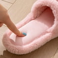 thumbnail image 7 of Fuzzy Slippers For Women Opening Open Toe Foreign Trade Bow Female Home Slippers Warm Cozy Winter House Slippers Bedroom Indoor House Shoes, 7 of 7