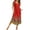 Red, variant on Long Nightgowns for Women House Dress Plus Size Sleepwear Pleated Full Length Loungwear