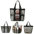 thumbnail image 3 of Easy to clean Mesh Shower Bag Portable Toiletry Organizer Bathroom Storage, 3 of 7