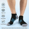 thumbnail image 4 of COOPLUS Mens 10 Pairs Ankle Socks Breathable Comfy Socks Moisture Wicking Tab Casual Socks for Men, 4 of 8