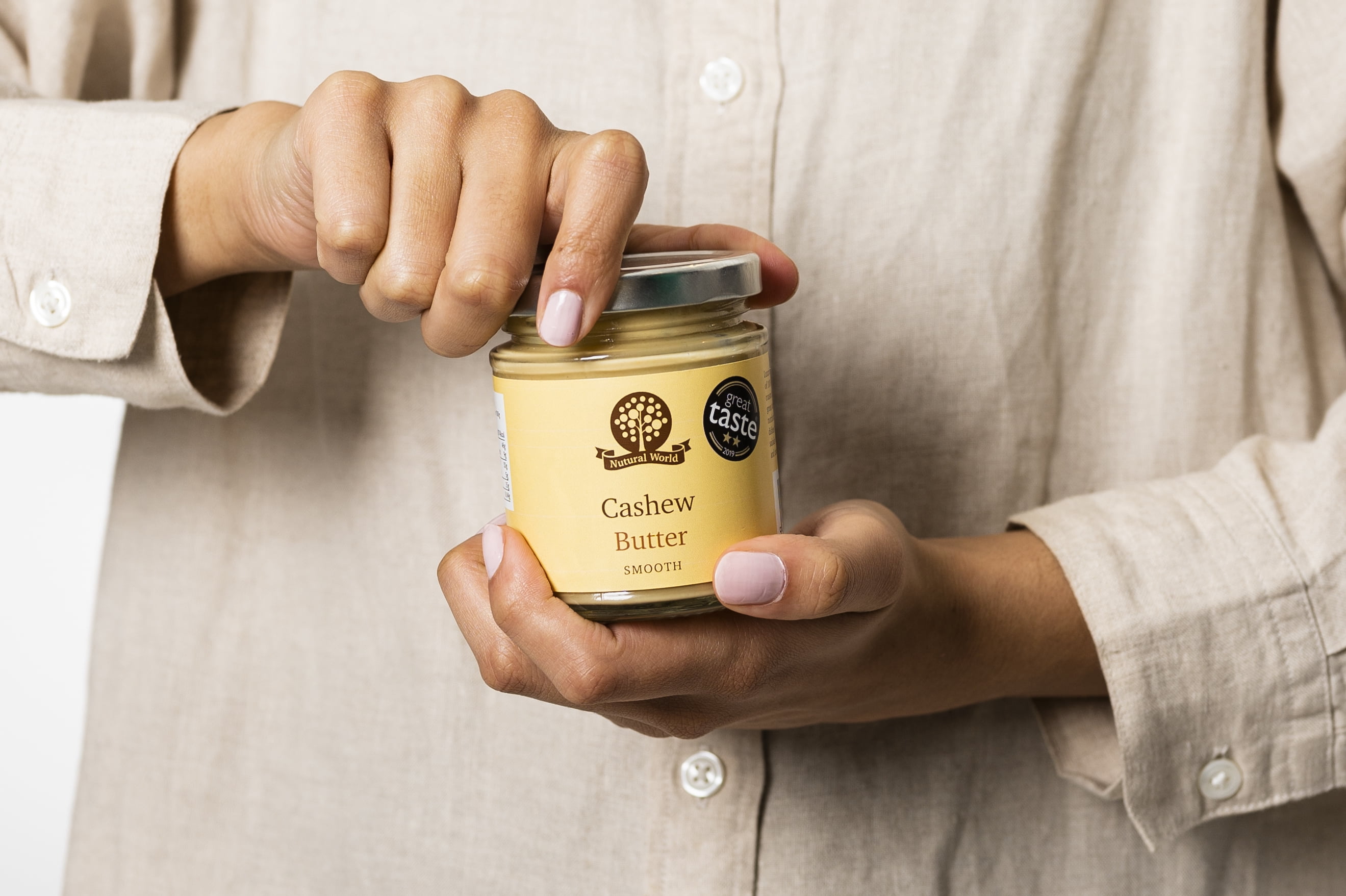 Cashew Nuts Nutural World Smooth Cashew Nut Butter 170g Great Taste Award 706241