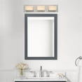 thumbnail image 3 of Kira Home Everett 24" Integrated LED Light, 30W 3000K Light, Minimalist Bathroom Wall Sconce, Frosted Acrylic Blocks, 3 of 9