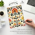 thumbnail image 3 of FORMRS Acrylic Clipboard with Low Profile Clip Standard A4 Letter Size, 12.5" x 9", Beige Floral, 3 of 8